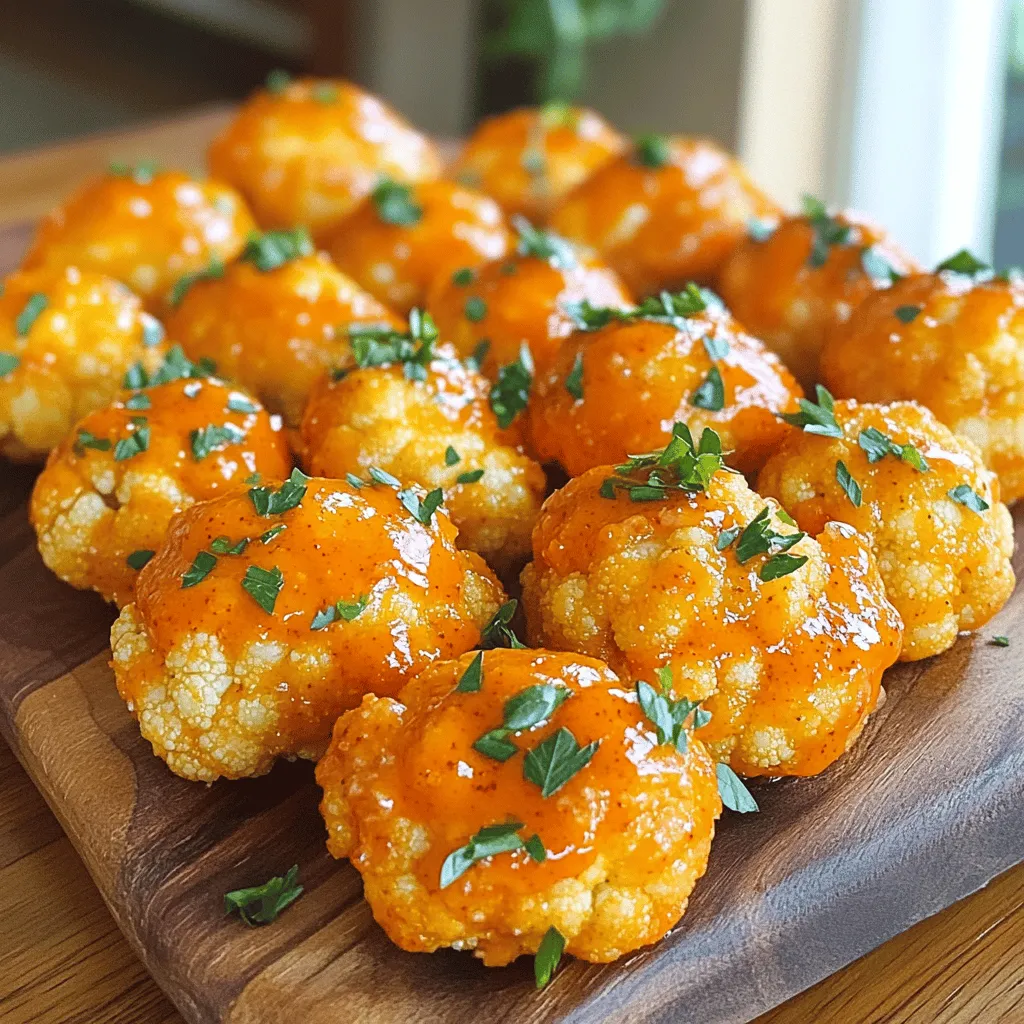 Buffalo Cauliflower Bites Crispy and Flavorful Snack