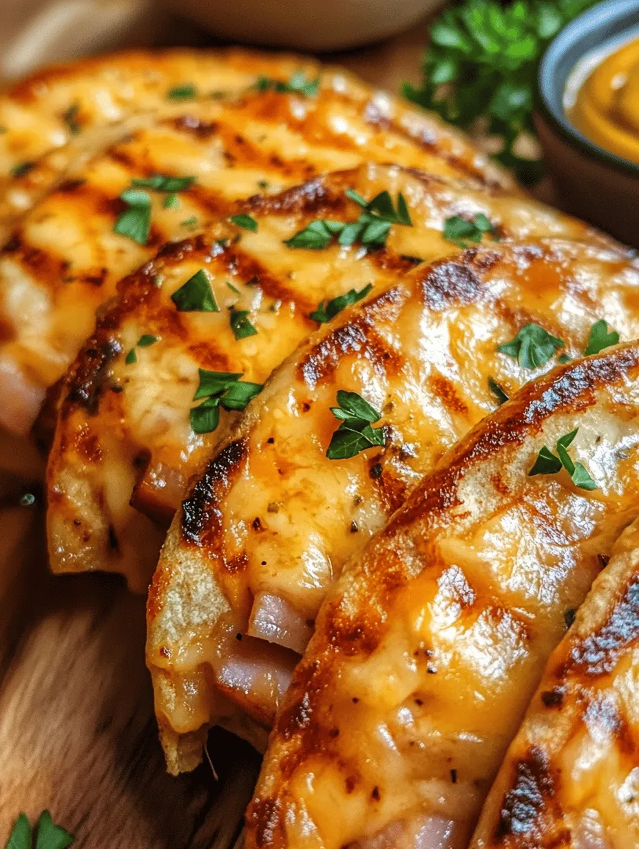 Toasted Ham &#038; Cheese Tortilla Pockets Recipe