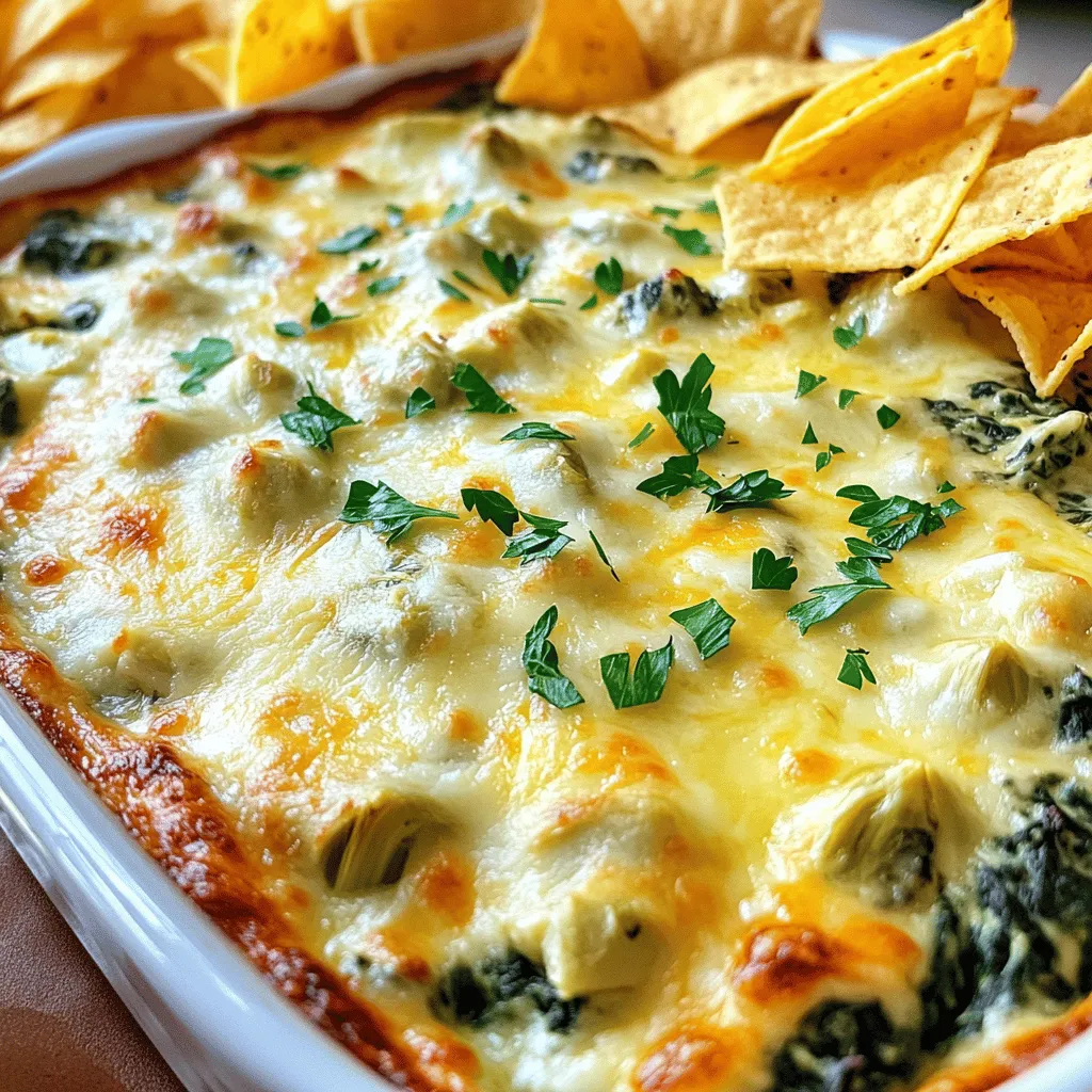 Creamy Spinach Artichoke Dip Flavorful Party Treat