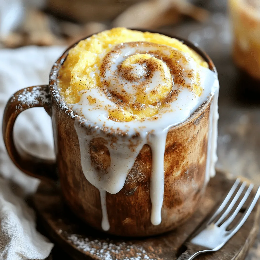 Cinnamon Roll Mug Cake Quick and Easy Treat