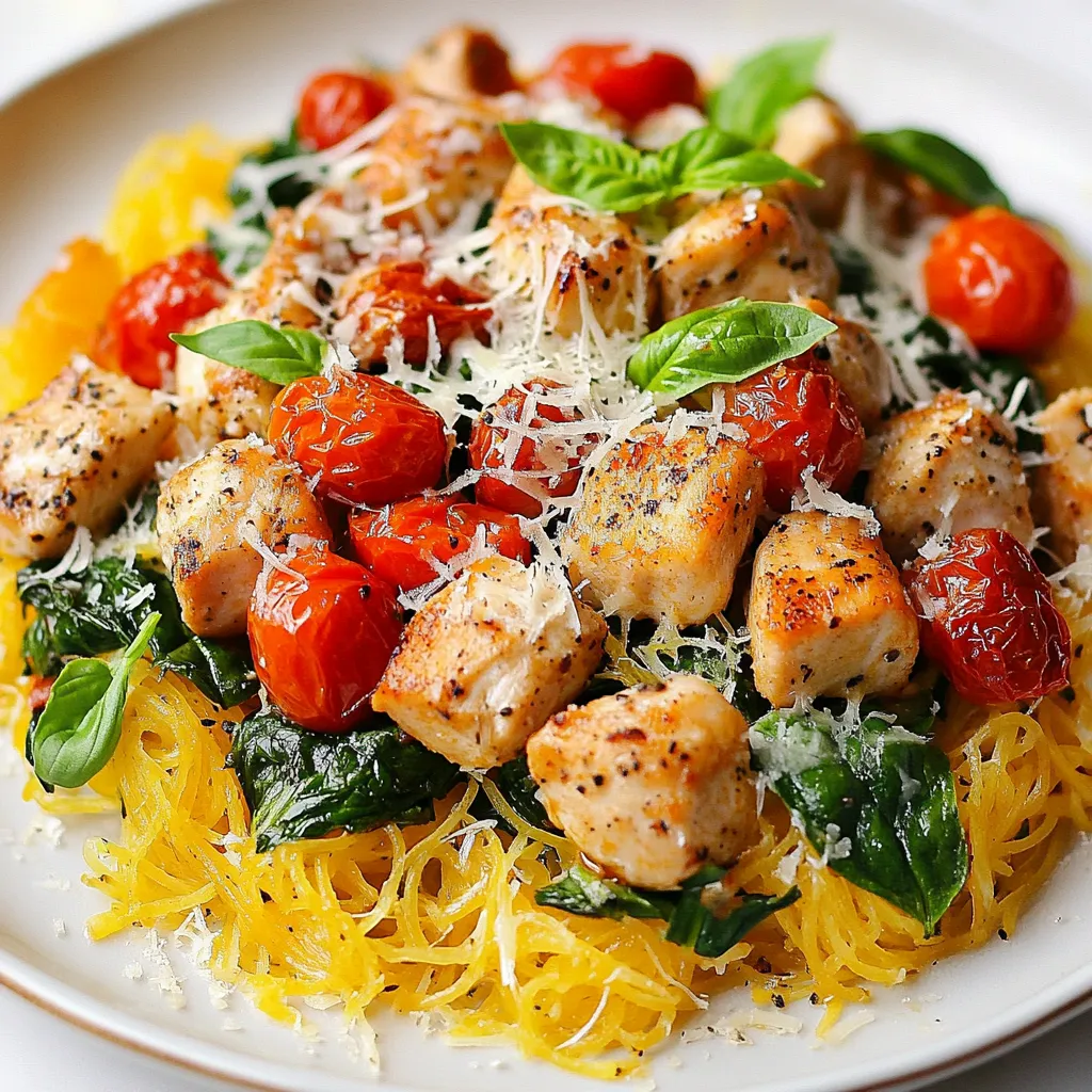 Tuscan Chicken Spaghetti Squash Hearty and Flavorful Dish