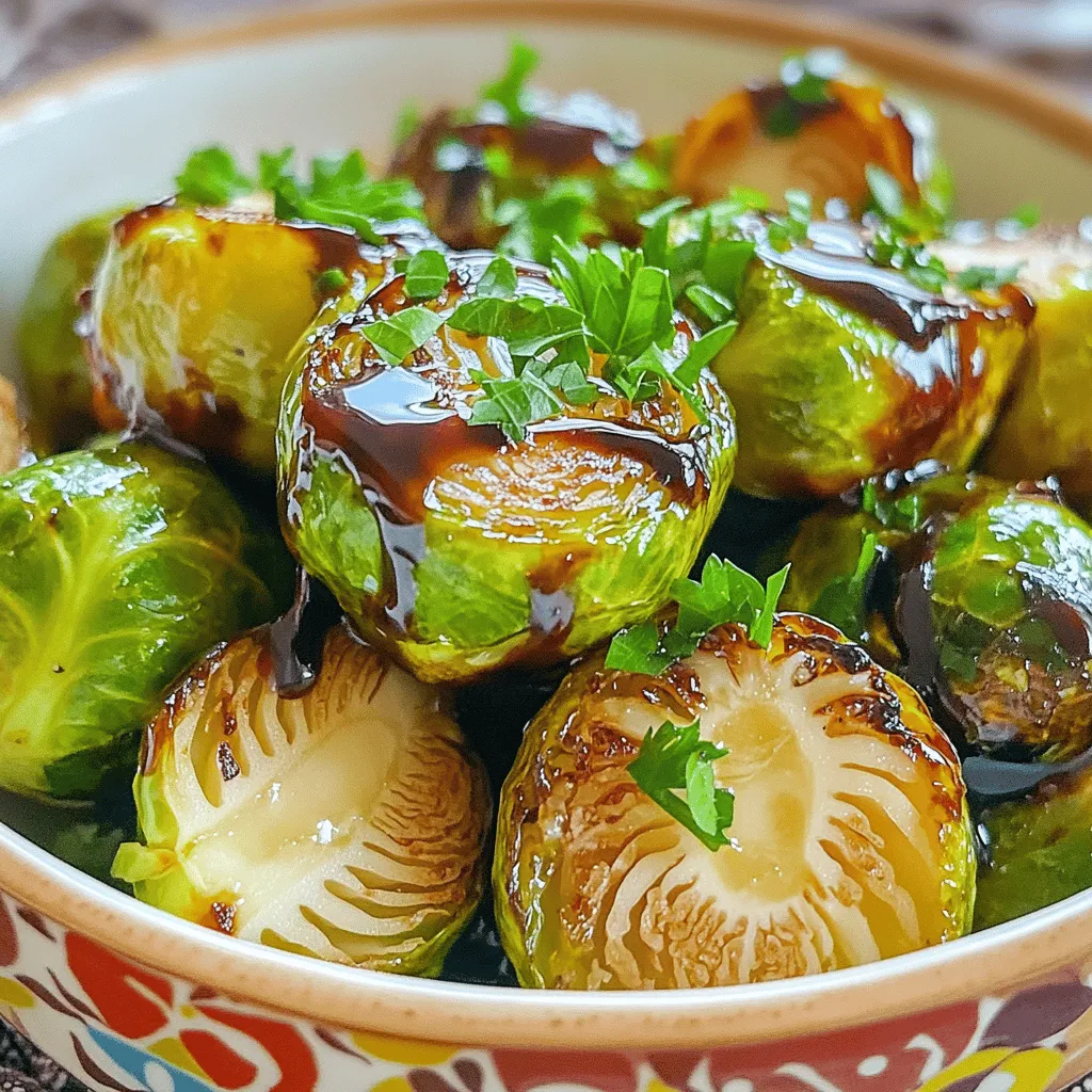 Balsamic Glazed Brussels Sprouts Flavorful Side Dish
