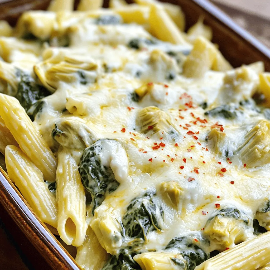Spinach Artichoke Pasta Bake Flavorful Family Meal