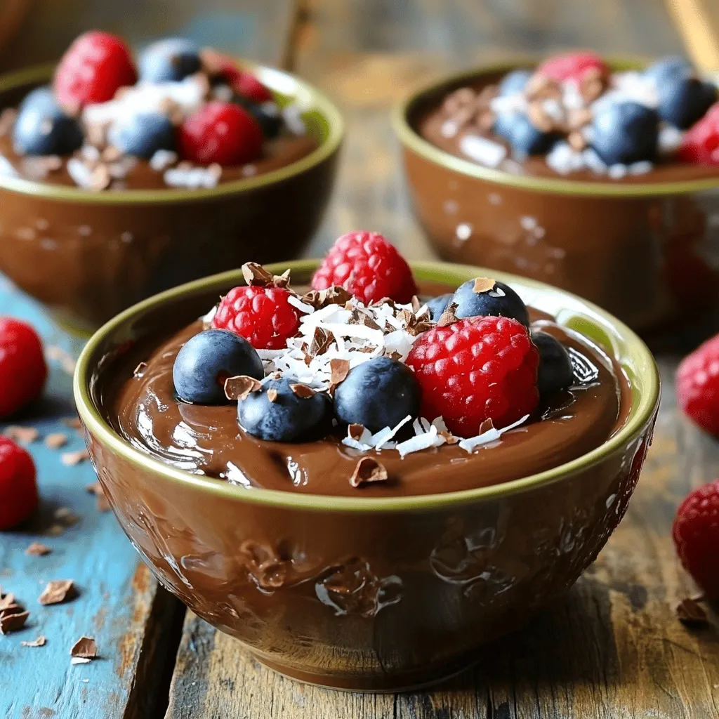 Avocado Chocolate Pudding Rich and Creamy Delight