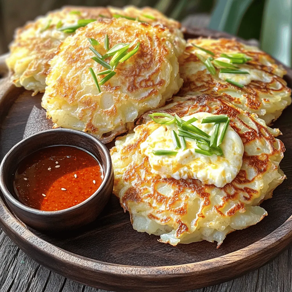 Korean Cheesy Potato Pancakes Delicious Comfort Dish