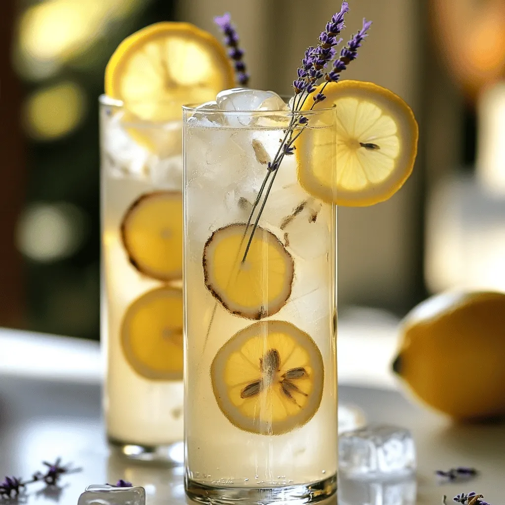 Coconut Lavender Lemonade Mocktail Refreshing Drink