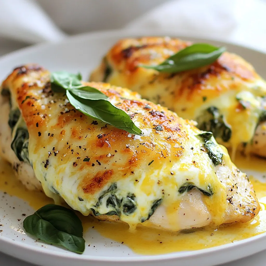 Cheesy Spinach Stuffed Chicken Flavorful and Simple Meal