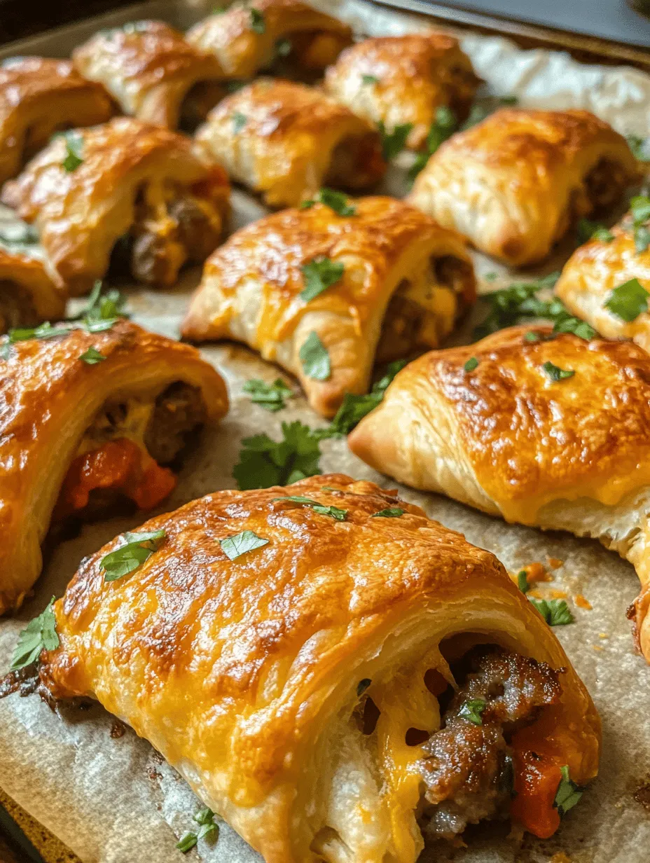 Rotel Sausage and Cream Cheese Crescents: A Crowd-Pleasing Snack