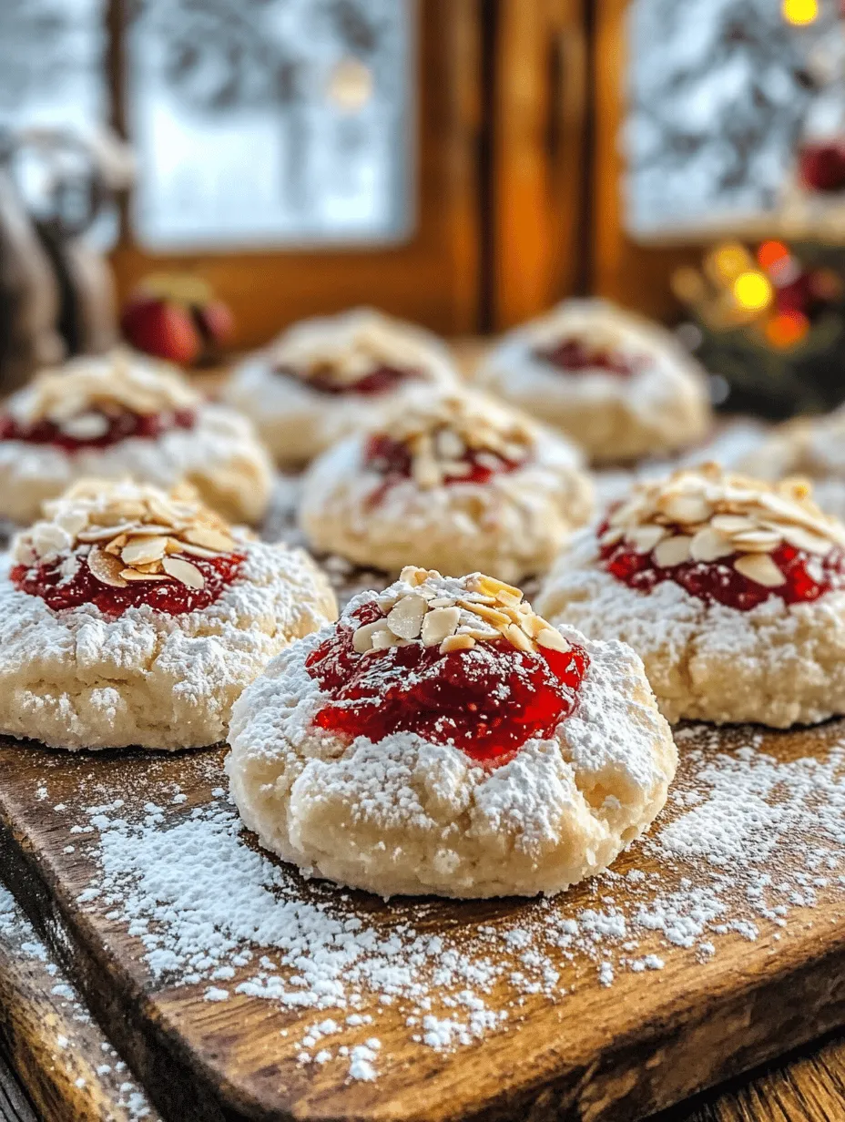 Raspberry-Filled Almond Snow Cookies: A Sweet Delight for Any Occasion