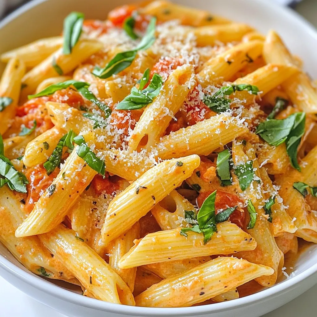 Instant Pot Creamy Tomato Basil Pasta Delight