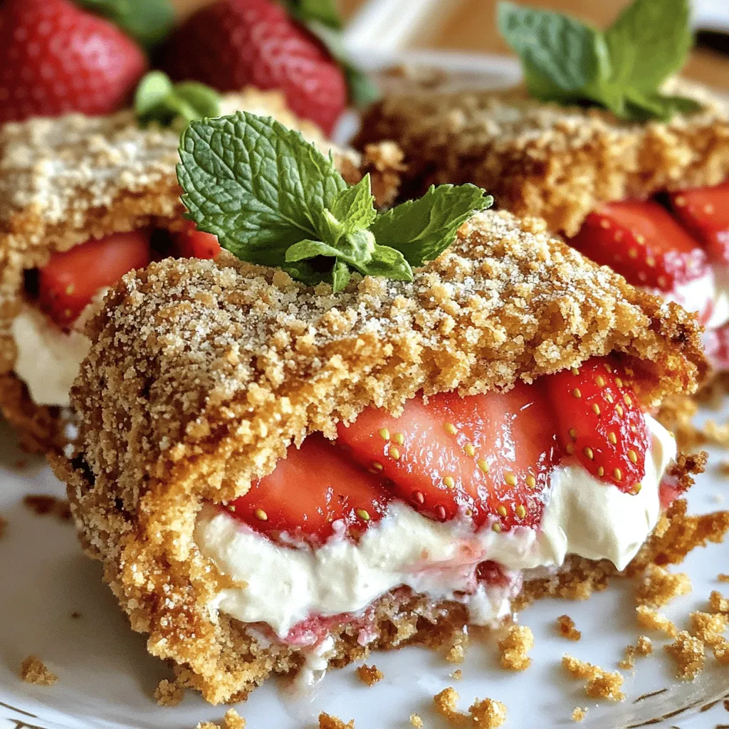 Fried Strawberry Cheesecake Sandwiches Delightful Treat