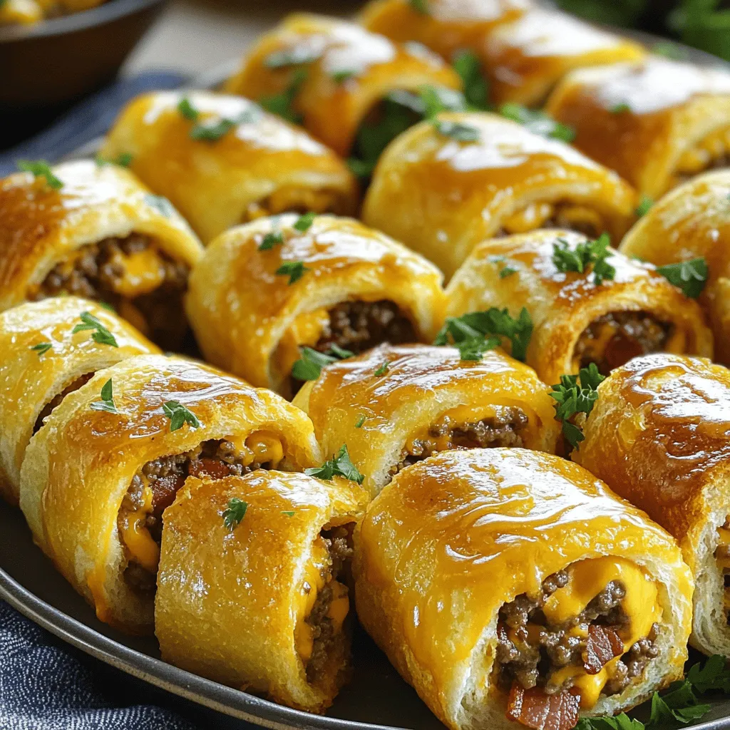 Garlic butter bacon cheeseburger rollups are tasty bites that mix comfort and fun. They use classic cheeseburger flavors but are wrapped in a tortilla. This makes them easy to eat and share. You can enjoy them as snacks or meals.