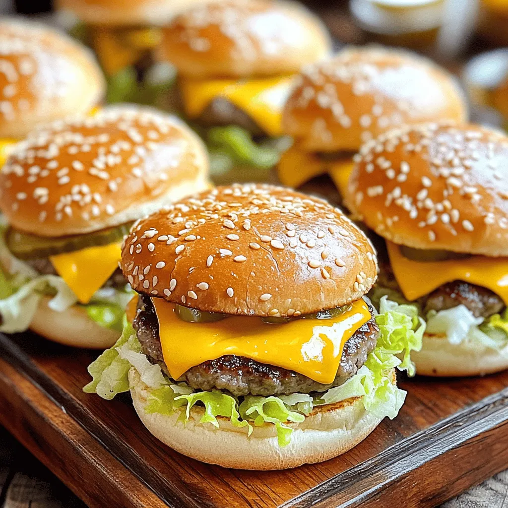 Mini Big Mac Cheeseburgers: A Delectable Twist on a Classic