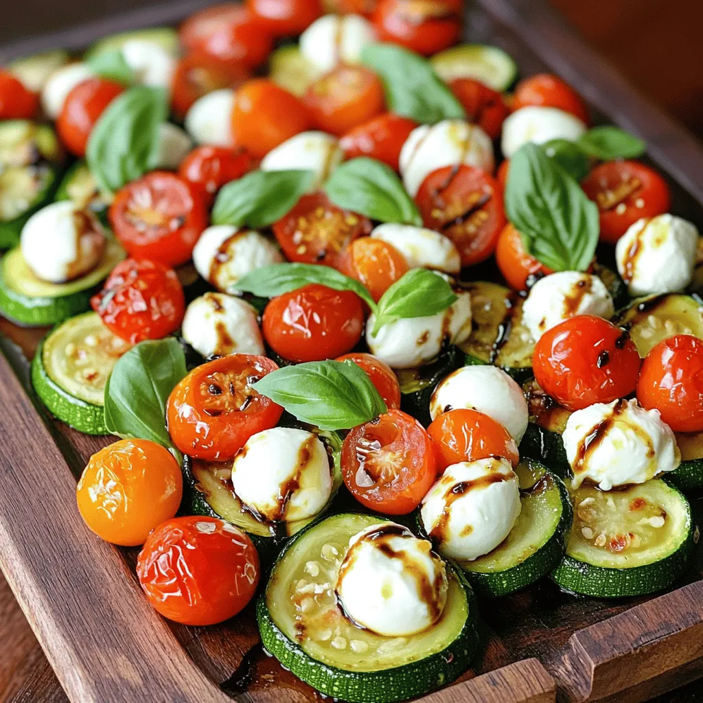 Balsamic Roasted Caprese Zucchini Flavorful Delight