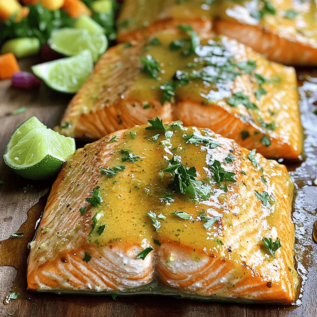 Honey-Lime Garlic Butter Baked Salmon Flavorful Dish