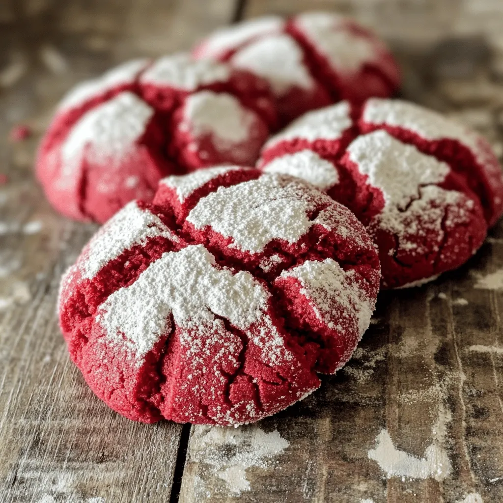 Red Velvet Crinkle Cookies Irresistible and Tasty Treat