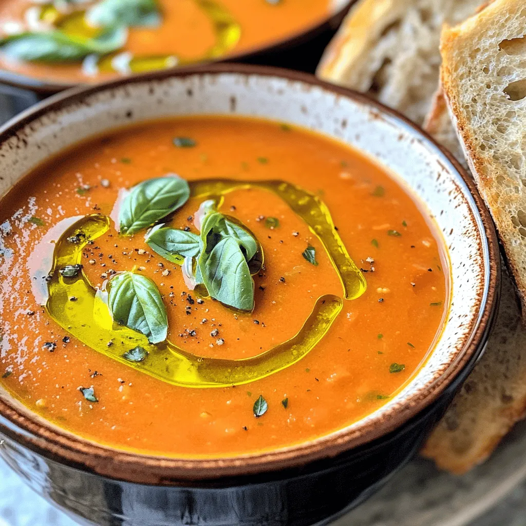 Slow Cooker Tomato Basil Soup Flavorful and Easy Recipe