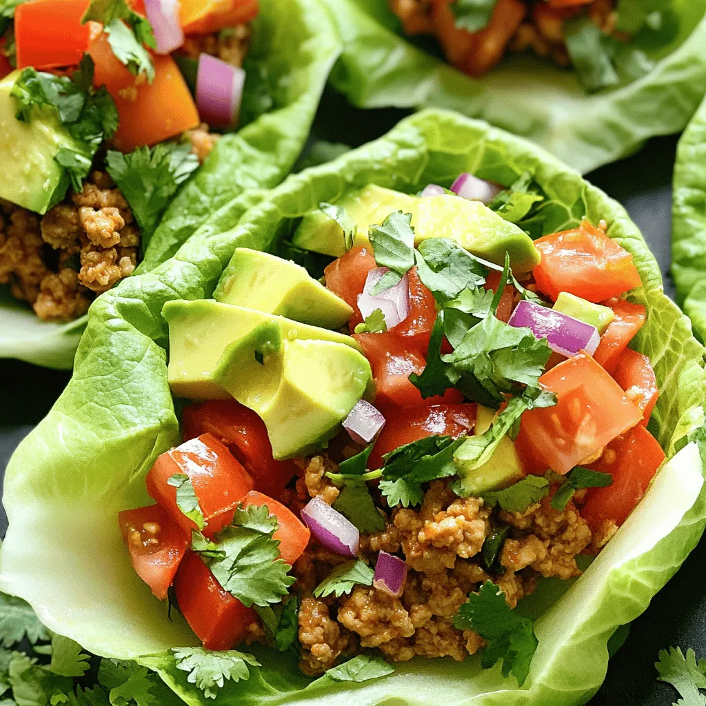Chicken Taco Lettuce Wraps Flavorful and Easy Meal