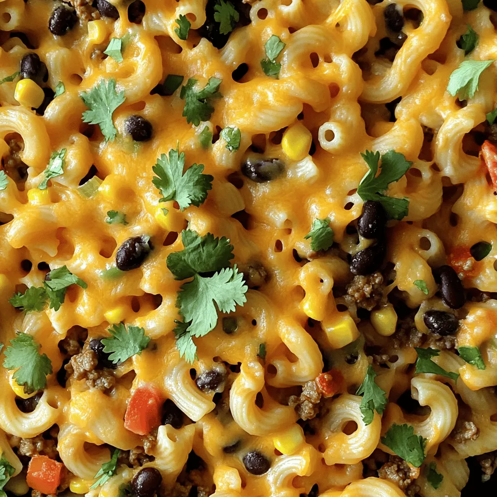 Cheesy Taco Pasta Skillet Quick and Flavorful Meal
