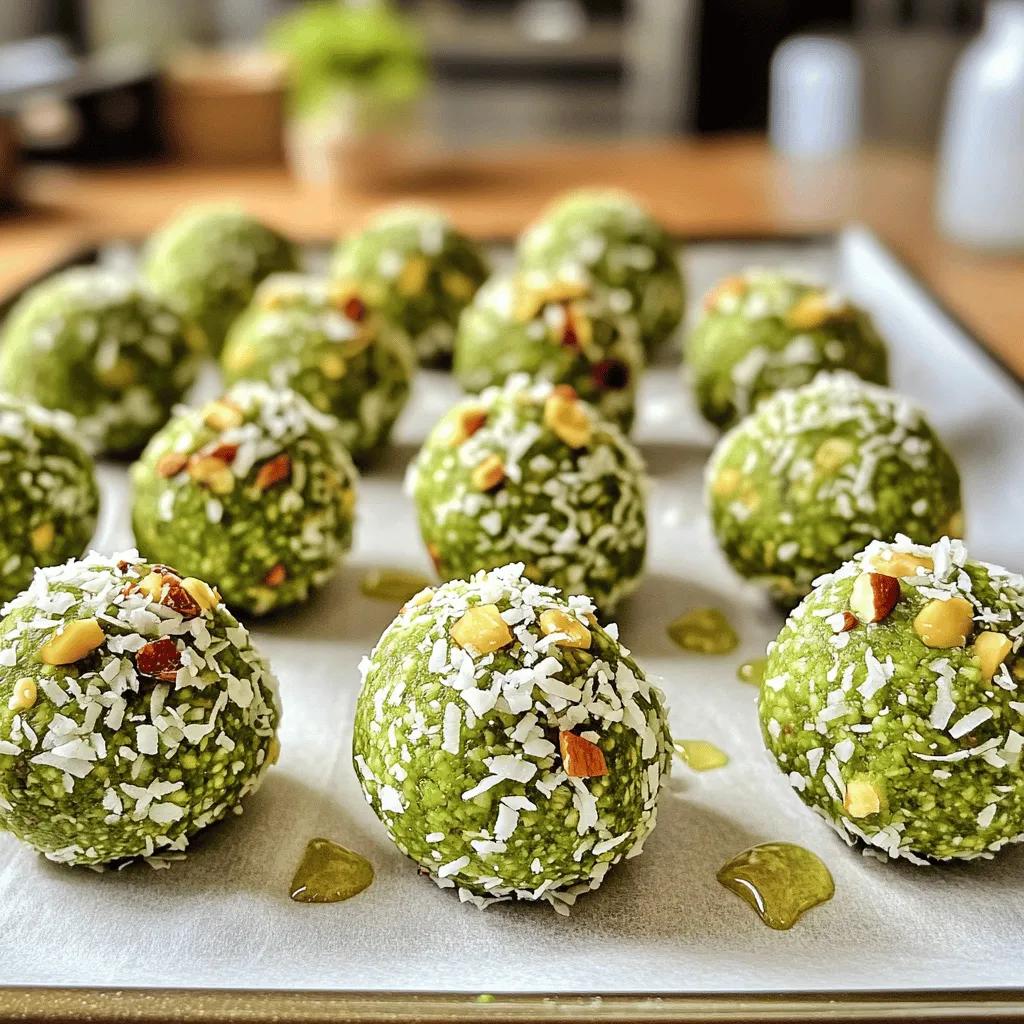 Matcha Green Tea Energy Balls Simple and Energizing Snack
