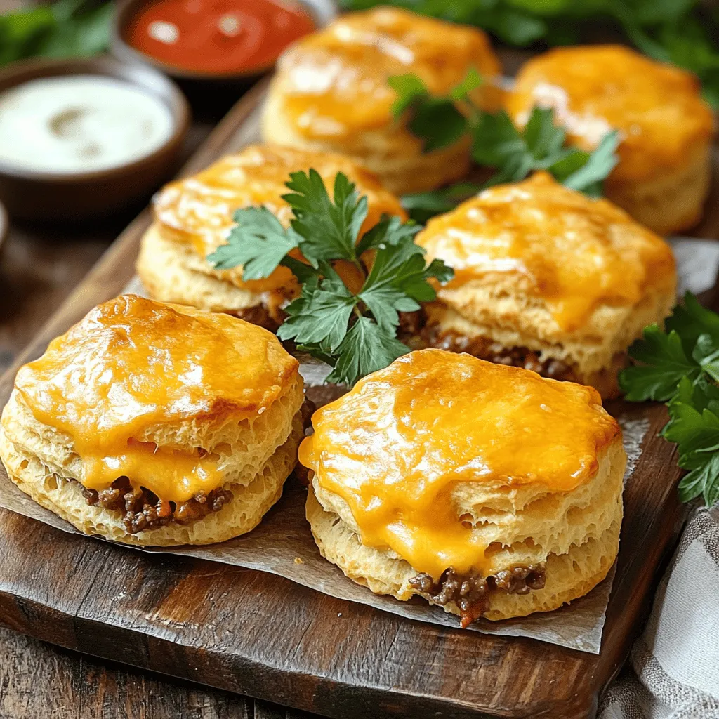 Cheesy Beef Biscuit Bombs Tasty and Easy Appetizer