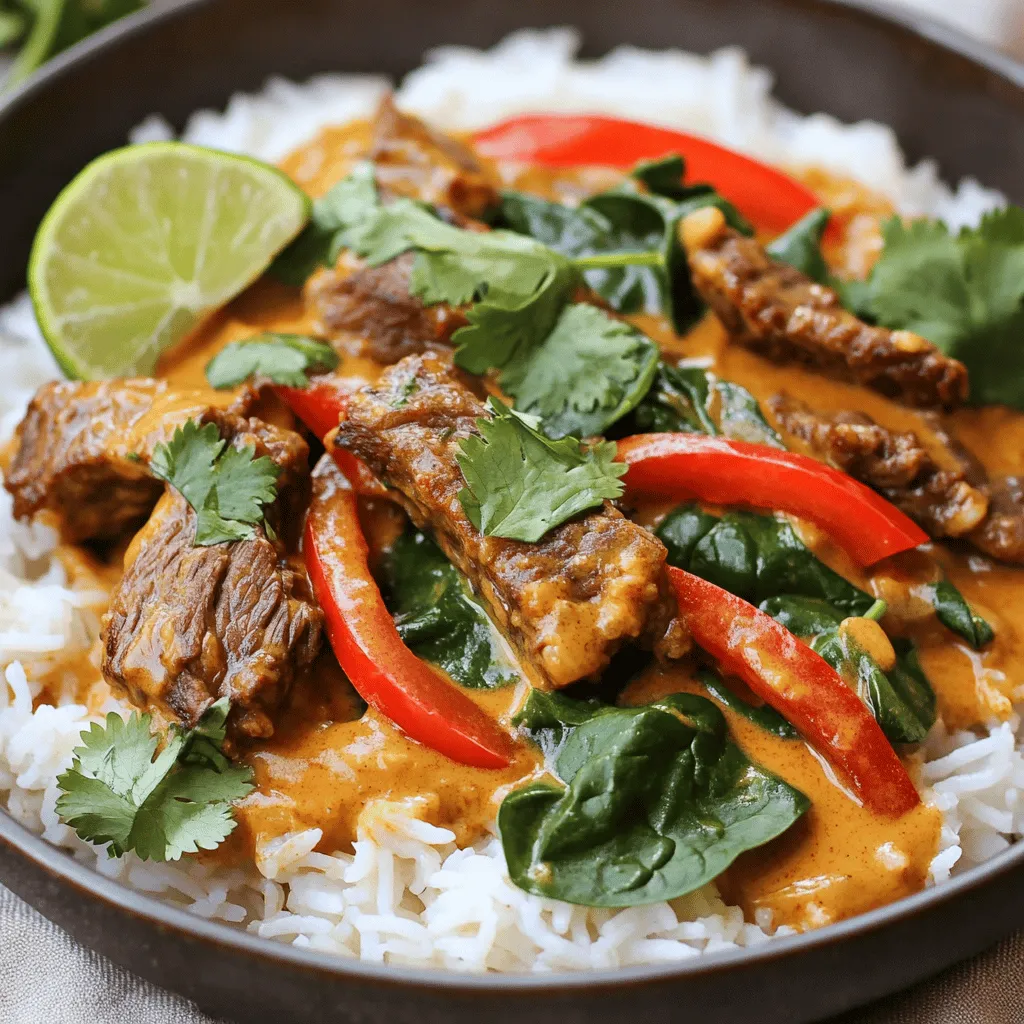 New! Coconut Red Curry Drip Beef Tasty and Flavorful Dish