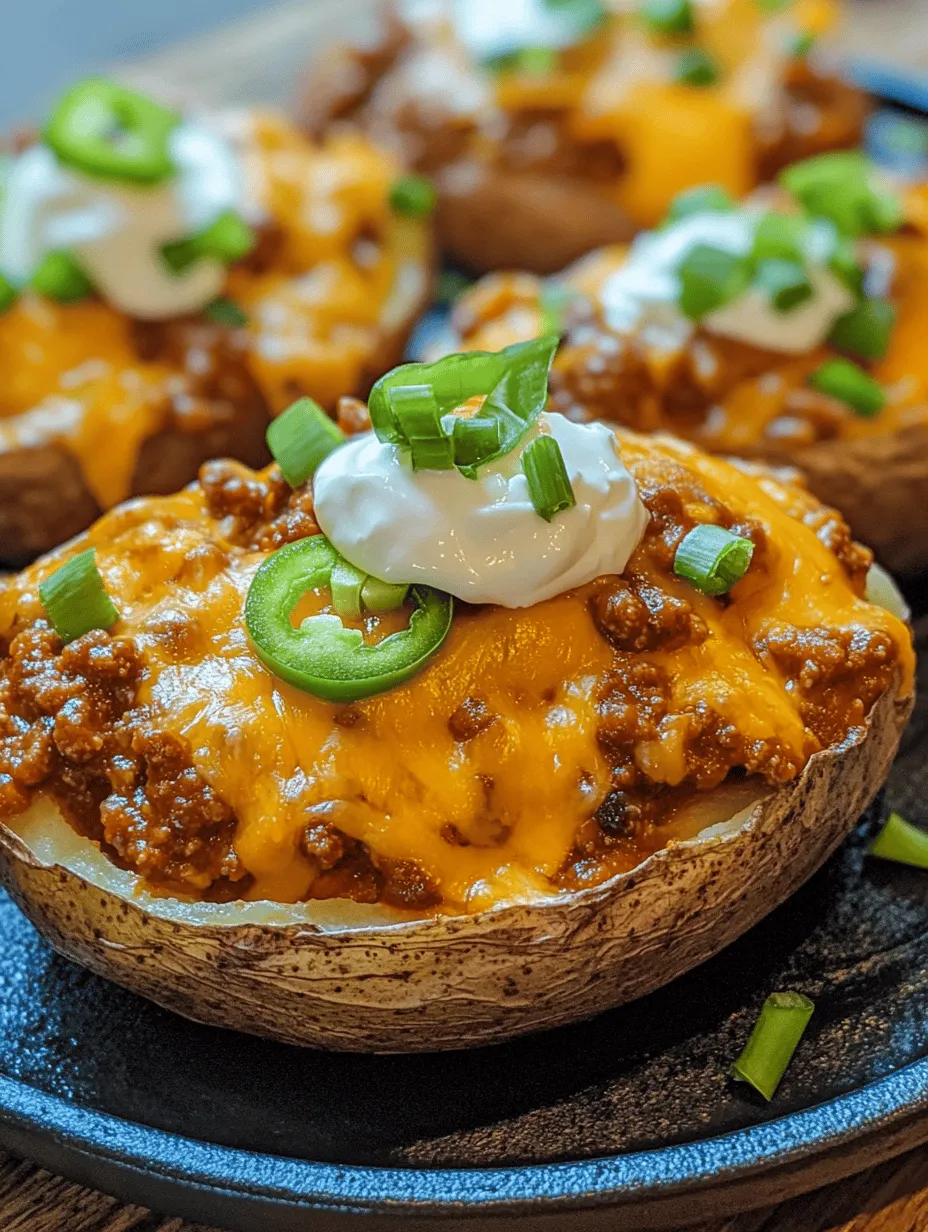 Spicy Chili Cheese Baked Potatoes: The Ultimate Comfort Food