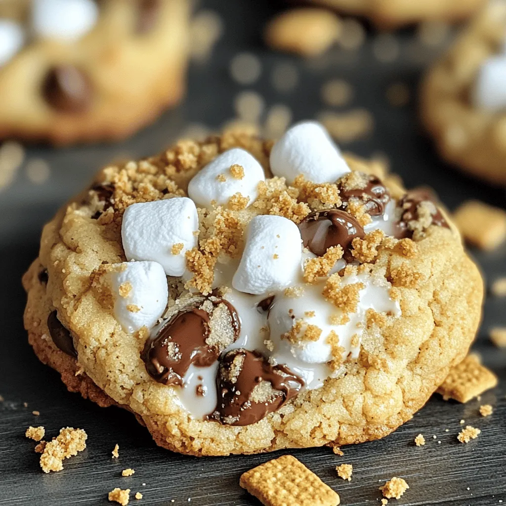 S'mores Cookies Recipe | Marshmallow and Chocolate Treat