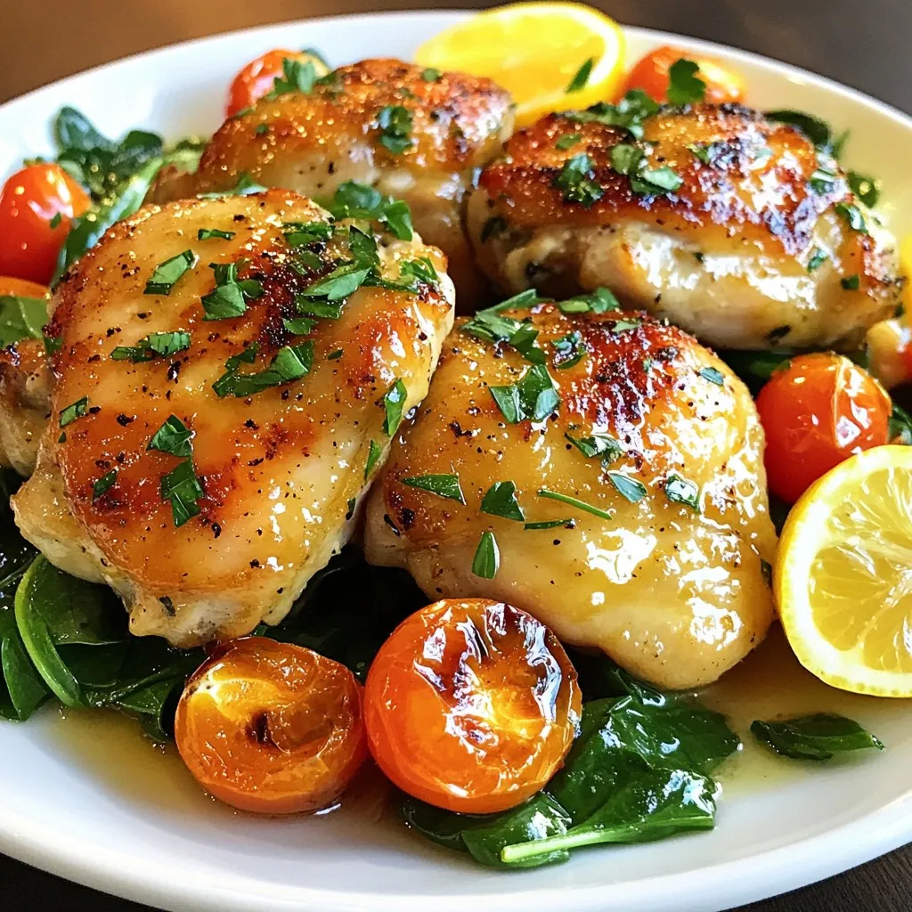 One-Pan Lemon Herb Chicken Thighs Savory Delight
