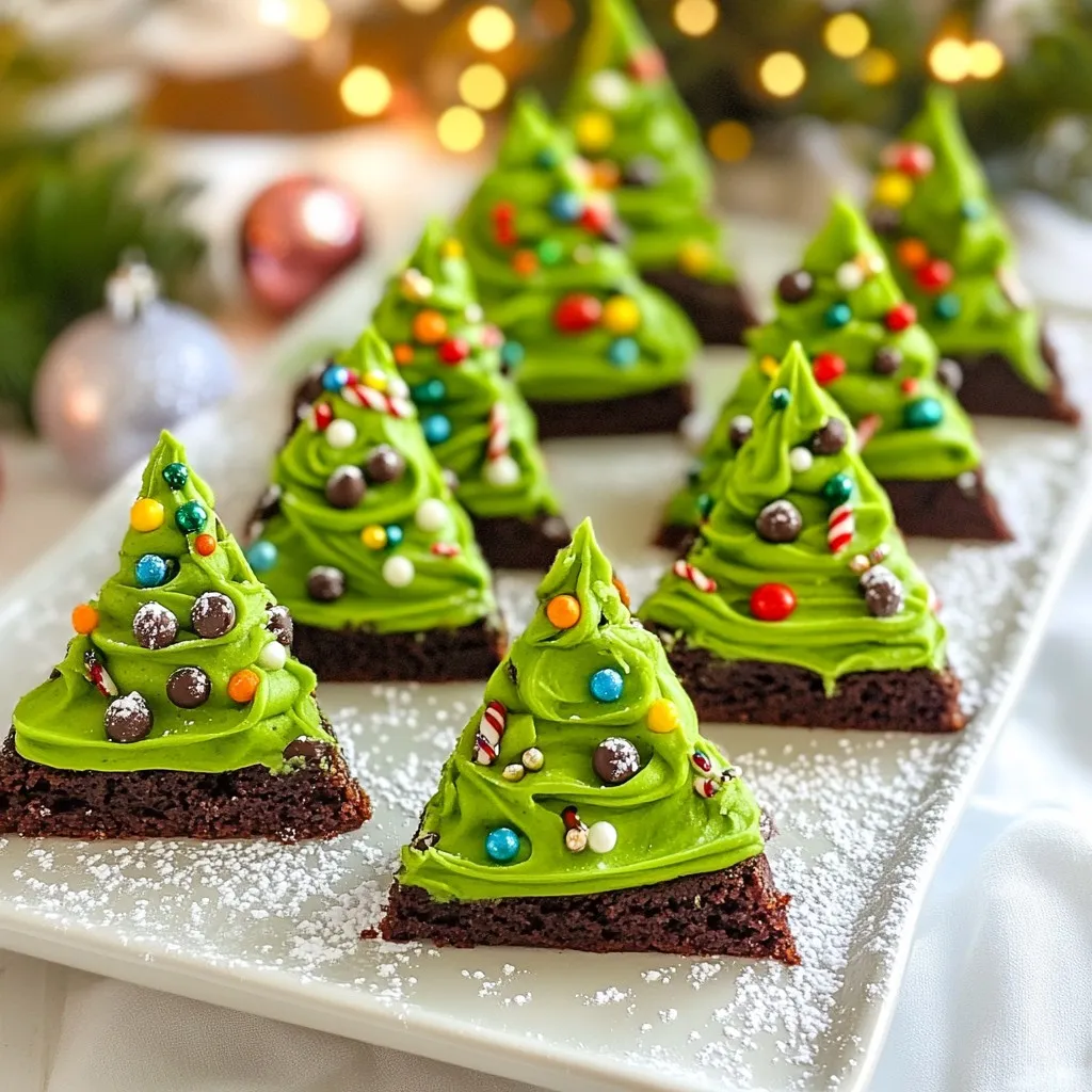 Christmas Tree Brownies Delicious Holiday Treat