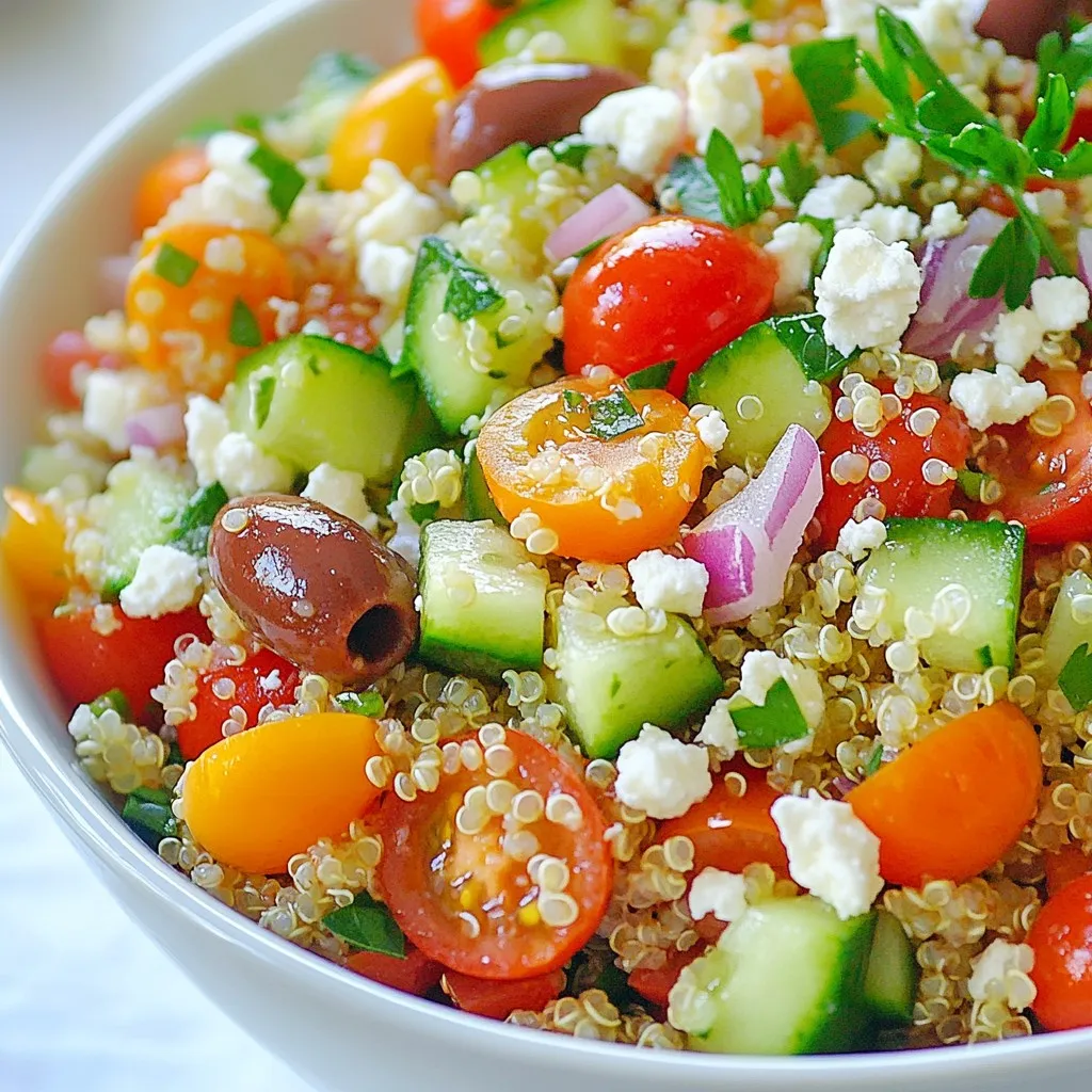 Mediterranean Quinoa Salad Fresh and Flavorful Dish