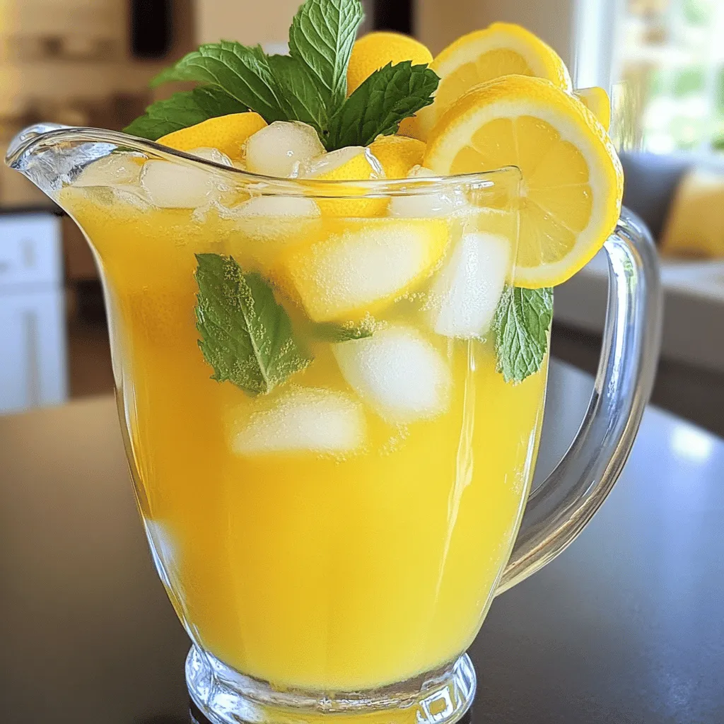 To make a great condensed milk lemonade, you need simple ingredients. The main star is fresh lemon juice. You will need about 1 cup, which comes from 4-6 lemons. This juice gives your drink a bright, zesty flavor.