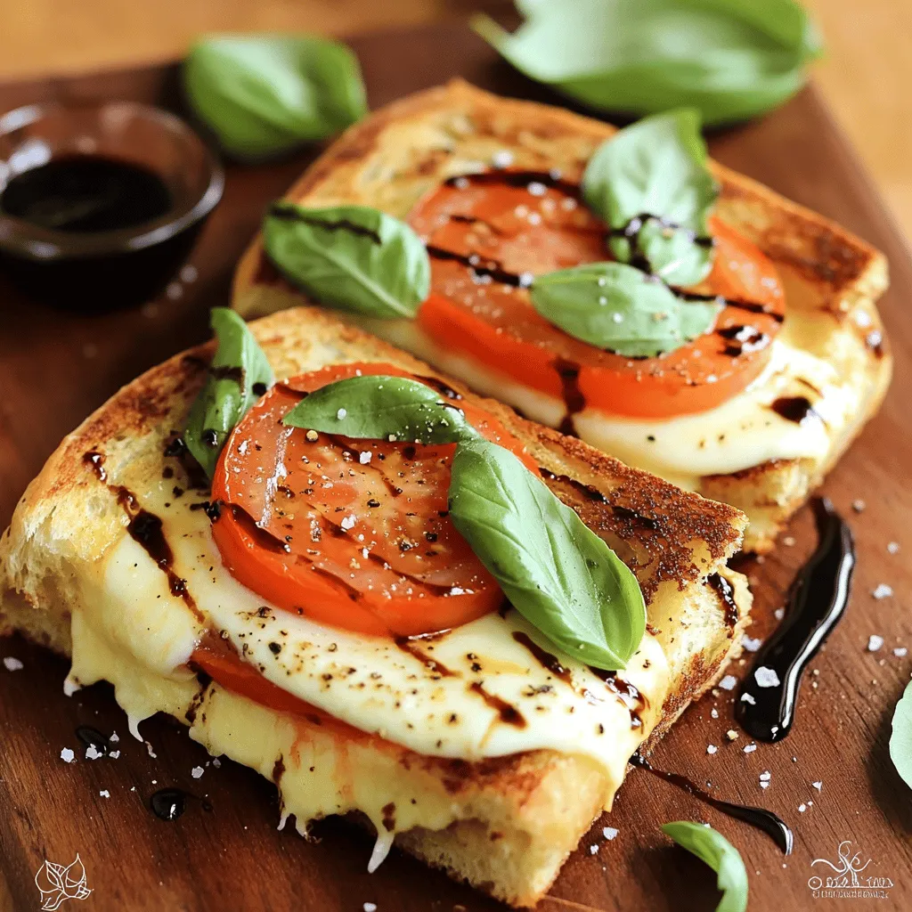 Delicious Caprese Panini with Fresh Mozzarella Recipe