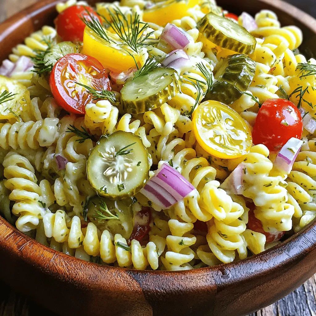 Dill Pickle Pasta Salad Extravaganza: An Introduction to a Refreshing Twist