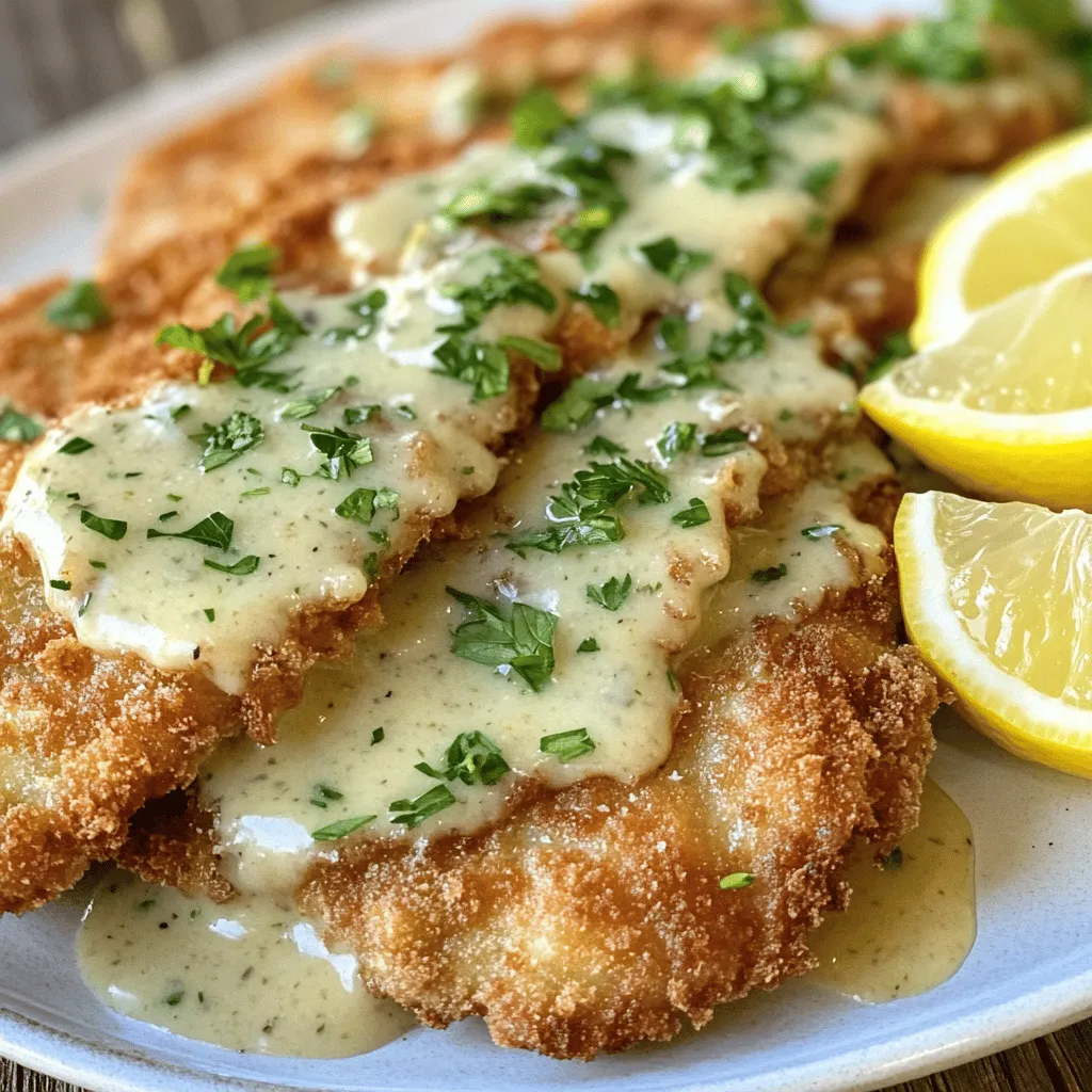 Crispy Pork Schnitzel with Zesty Dijon Gravy: A Deliciously Indulgent Recipe