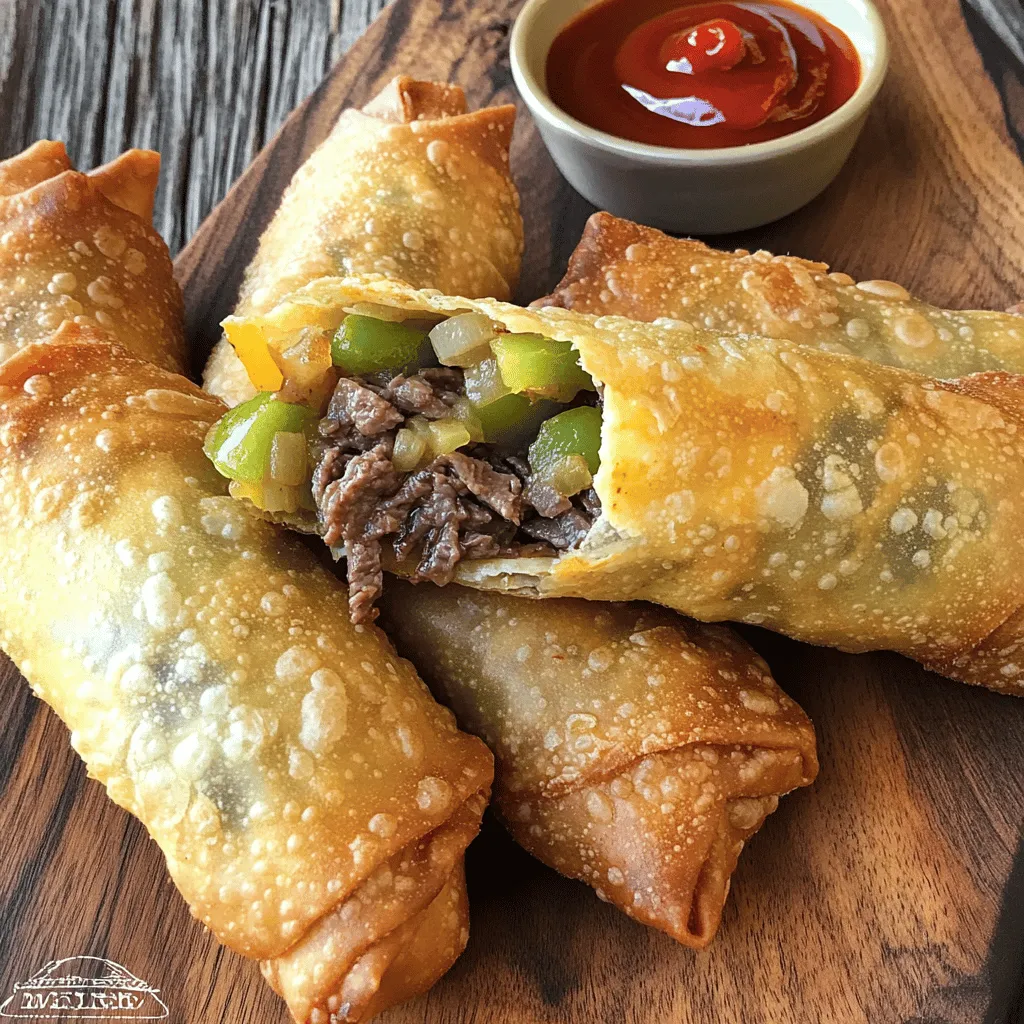 Philly Cheesesteak Egg Rolls Tasty and Simple Recipe