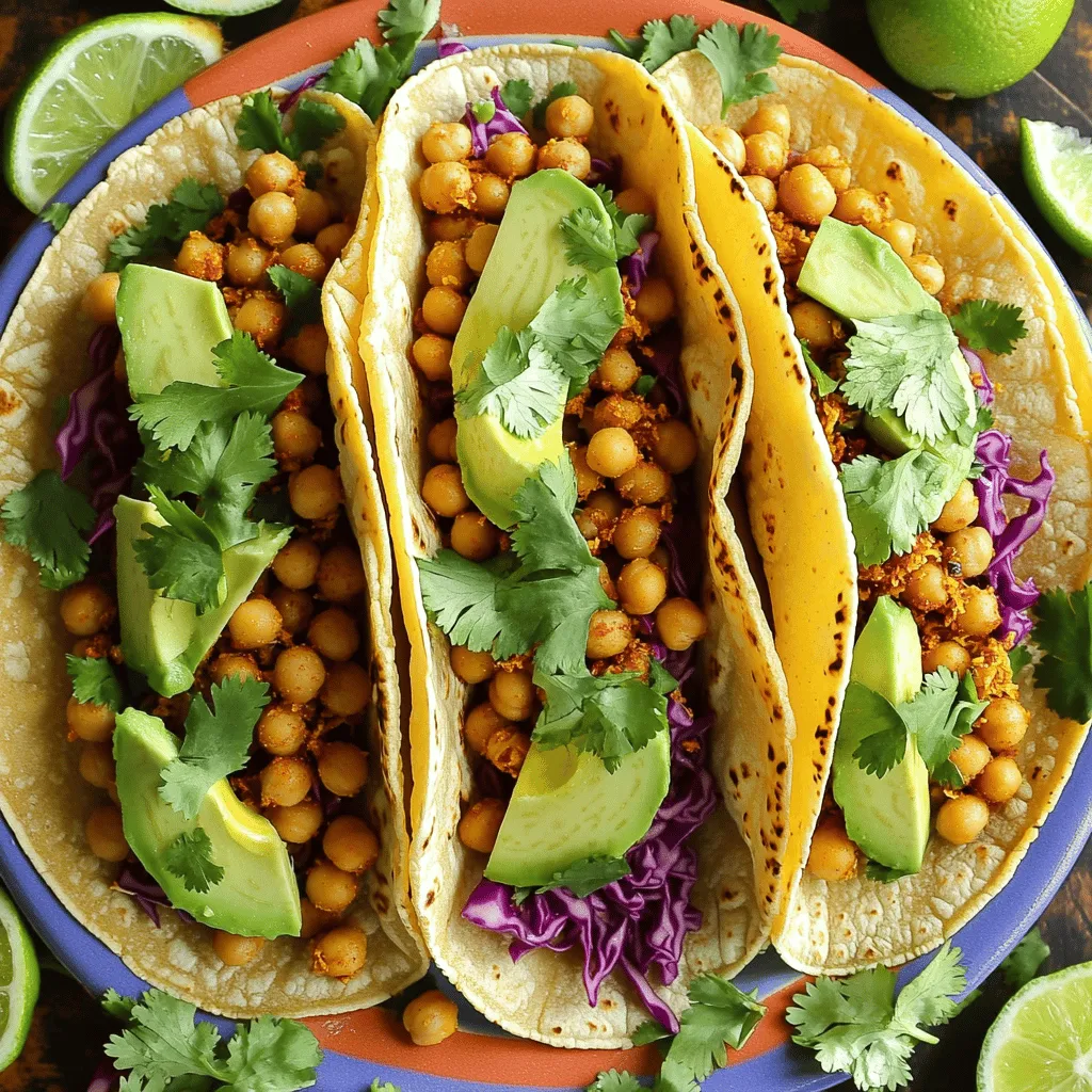 Spicy Chickpea Tacos Flavorful and Quick Meal Idea