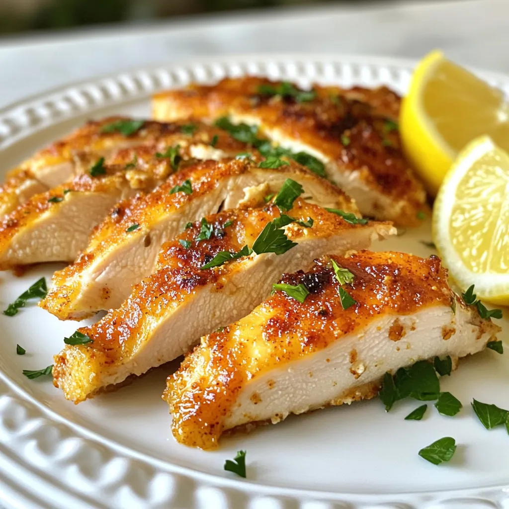 Juicy 20-Minute Oven Baked Chicken Breast Recipe