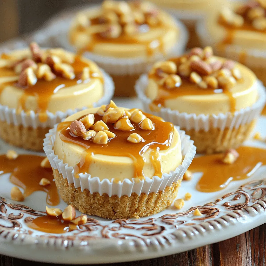 - 1 cup graham cracker crumbs - 4 tablespoons unsalted butter, melted - ¼ cup granulated sugar - 12 oz cream cheese, softened - 1 cup creamy peanut butter - ½ cup powdered sugar - 2 teaspoons vanilla extract - 1 cup heavy cream - ¼ cup caramel sauce (store-bought or homemade) - ¼ cup chopped roasted peanuts (for garnish)