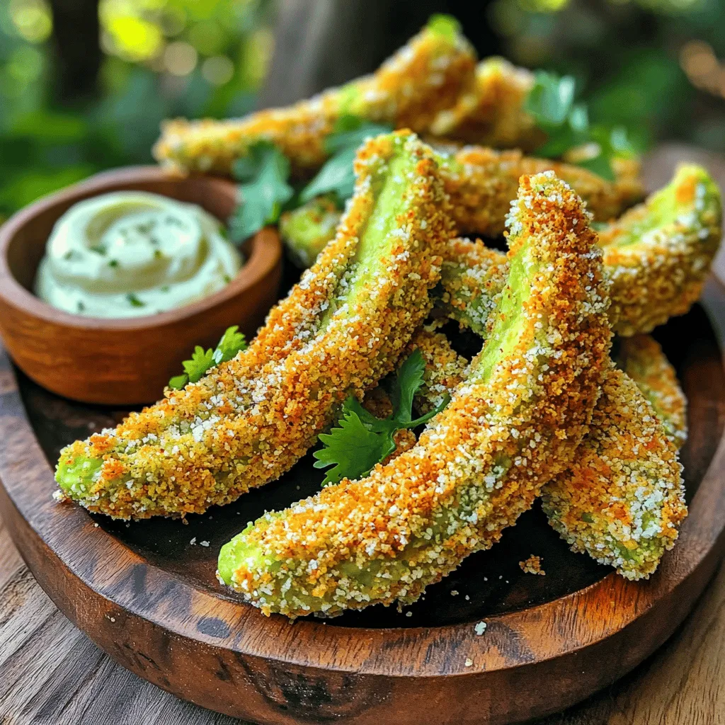 Air Fryer Parmesan Avocado Fries Crispy and Tasty