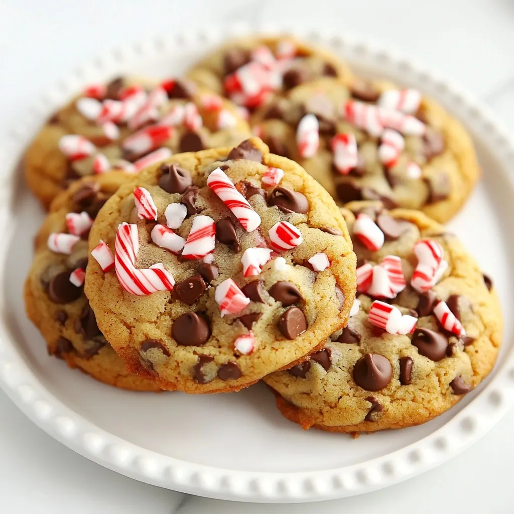 Delicious Candy Cane Chocolate Chip Cookies Recipe