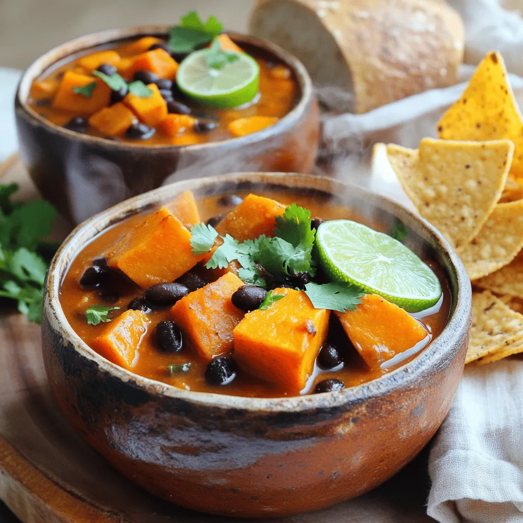 Sweet Potato Black Bean Chili Hearty and Flavorful Dish