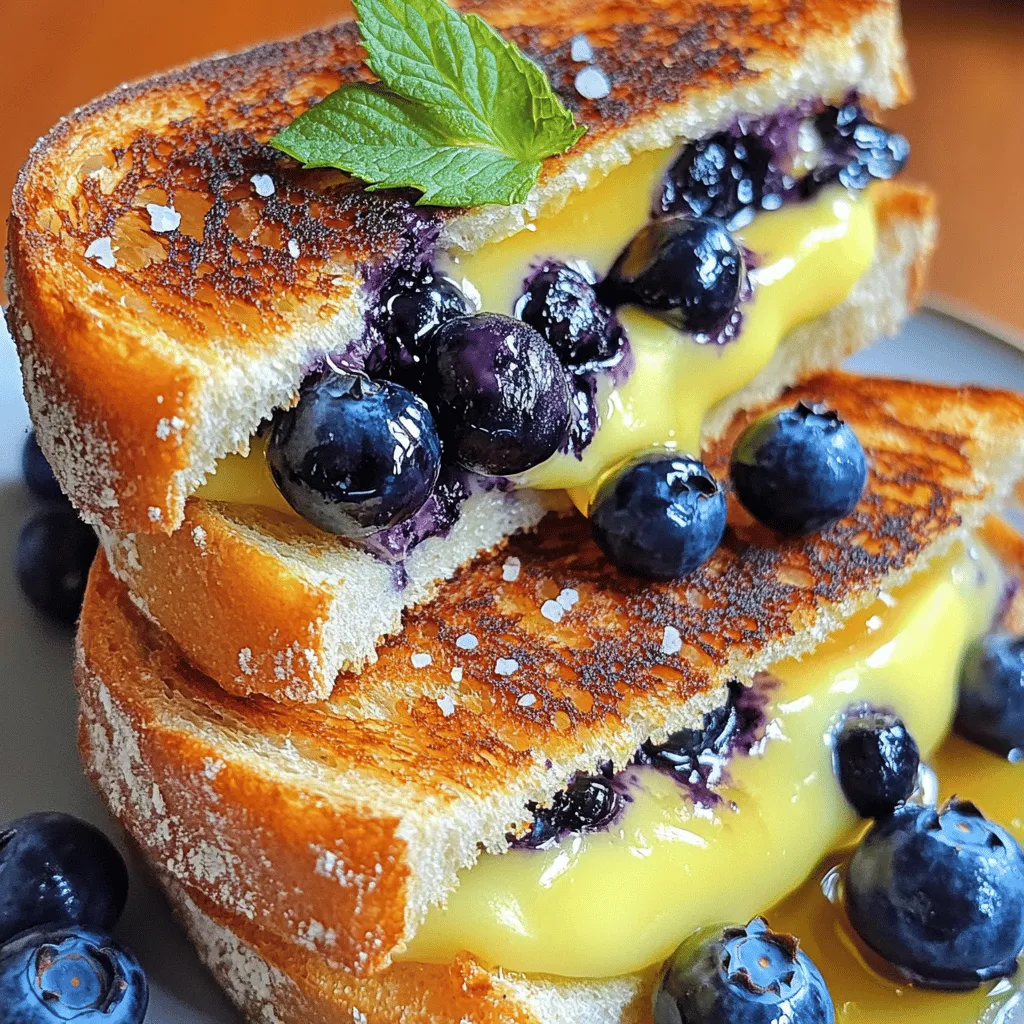 Blueberry Brie Grilled Cheese Delightful and Simple Dish