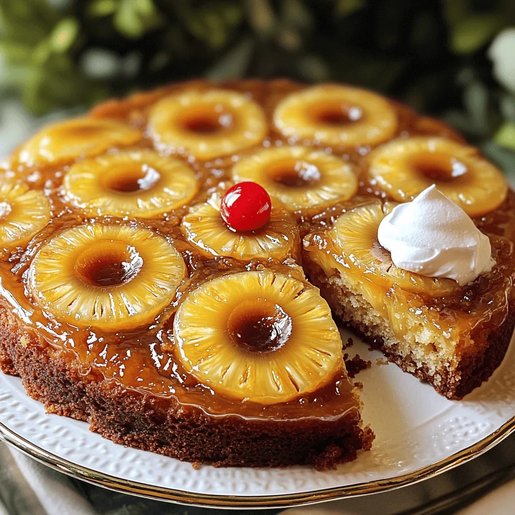 To make this fluffy Pineapple Upside-Down Cake, you need a few key ingredients. These will create the base and the sweet topping that makes this cake special. Here’s what you need: