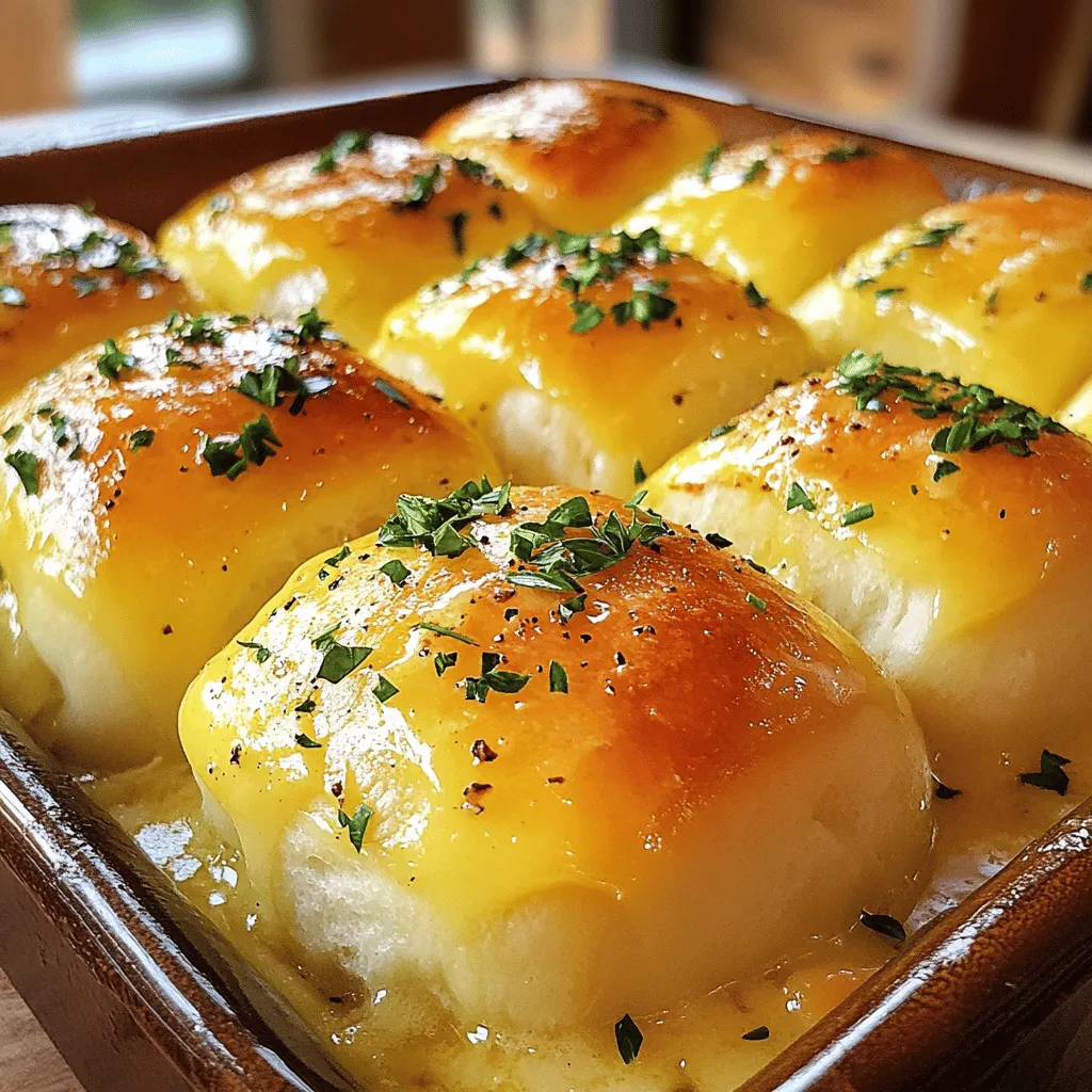 Heavenly Garlic Butter Dinner Rolls Recipe