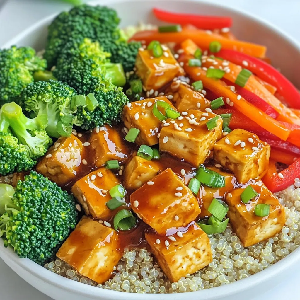 General Tsos Tofu Bowls Flavorful Plant-Based Dish