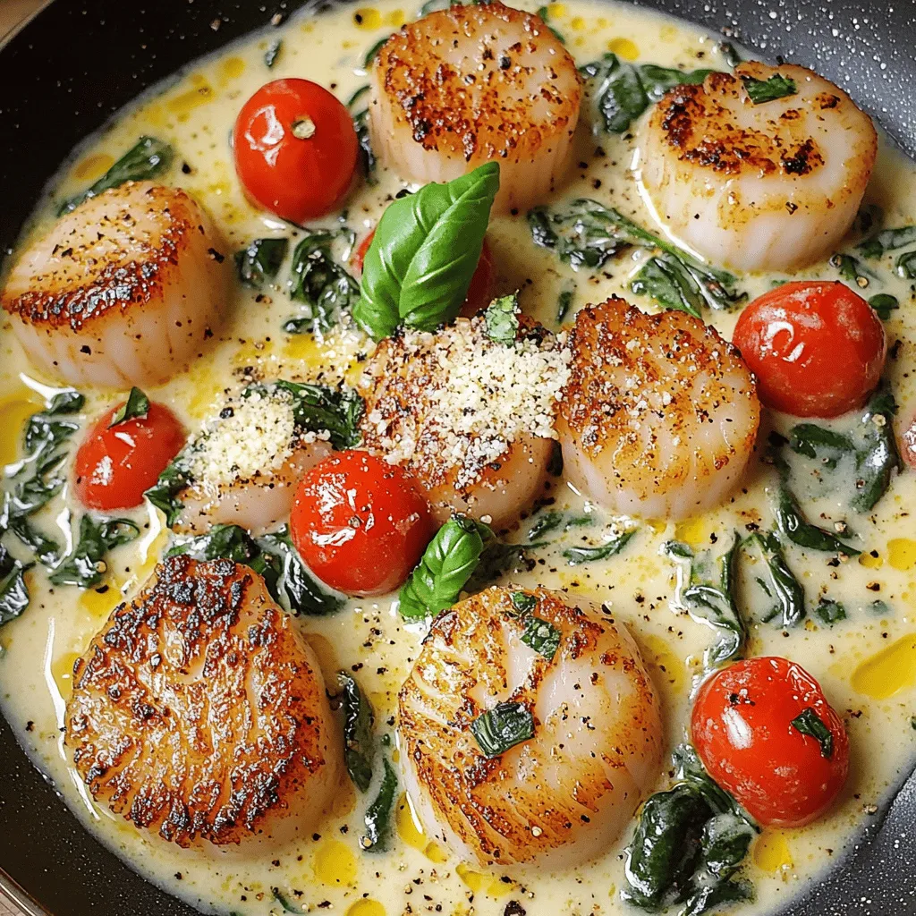 Creamy Tuscan Scallops Delightful Dinner Recipe