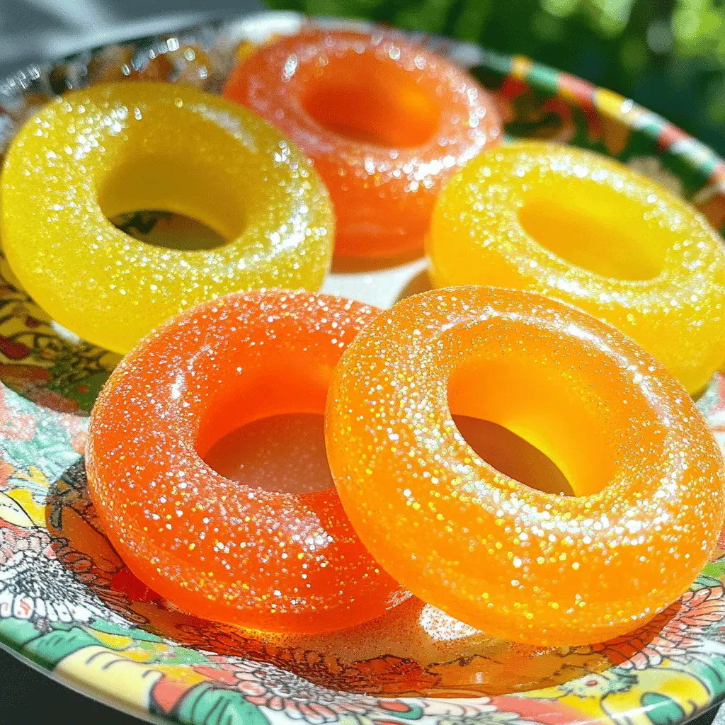 Homemade Peach Ring Gummies Simple and Tasty Treat