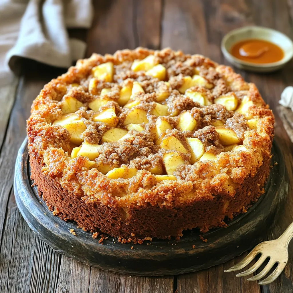 Bakery-Style Apple Streusel Coffee Cake Delight