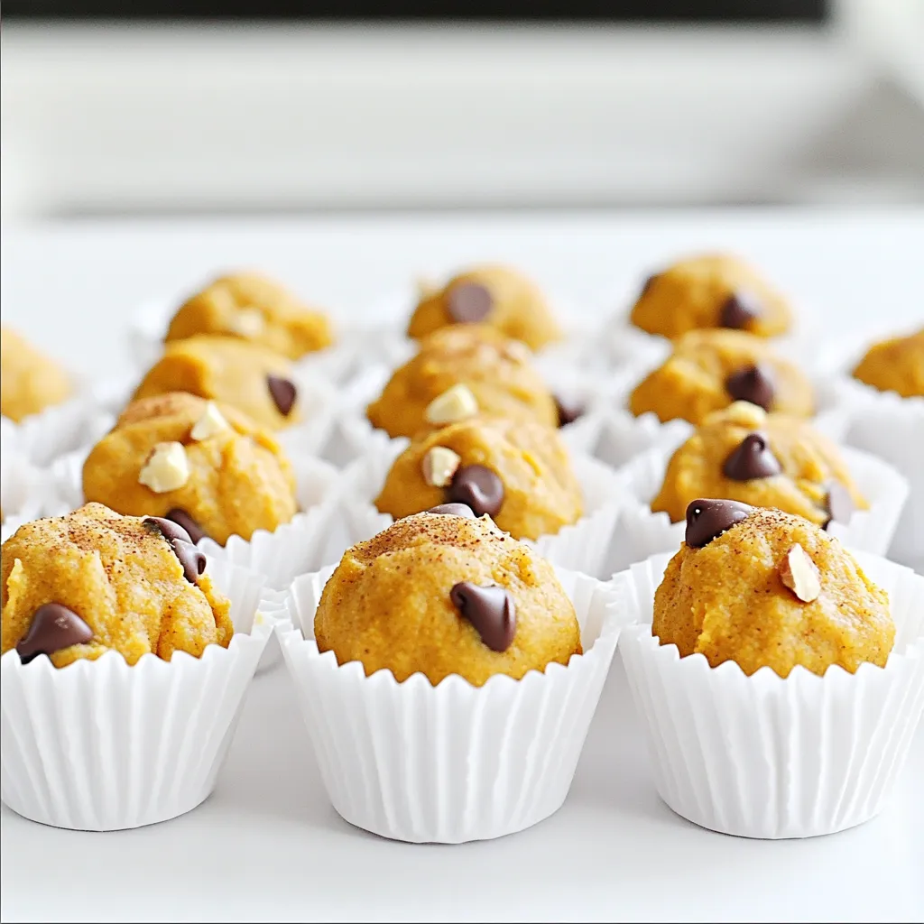 No Bake Pumpkin Cookie Dough Bites Delightfully Easy
